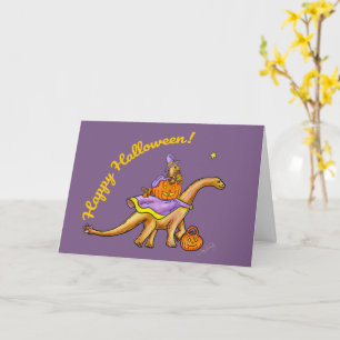 Carte d'Halloween Dinosaure Sweet Child & Me