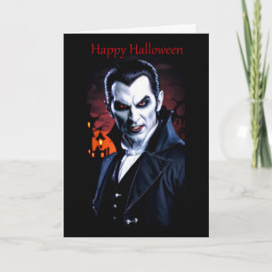 Carte d'Halloween Dracula