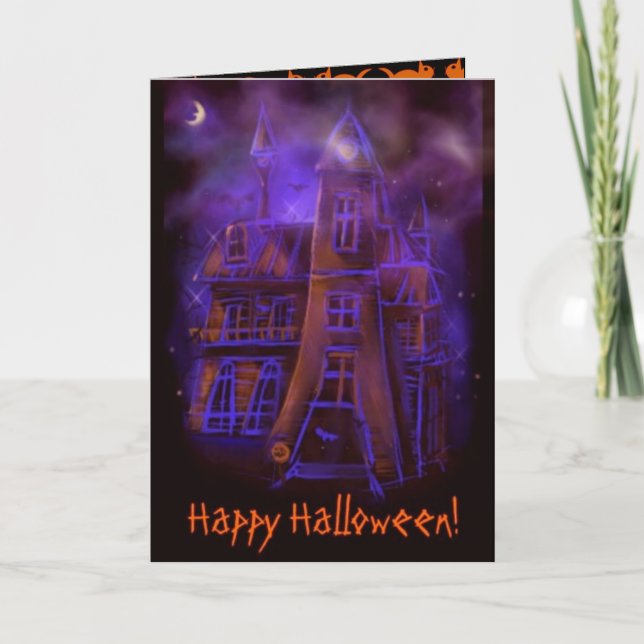 Carte d'Halloween effrayante (Devant)