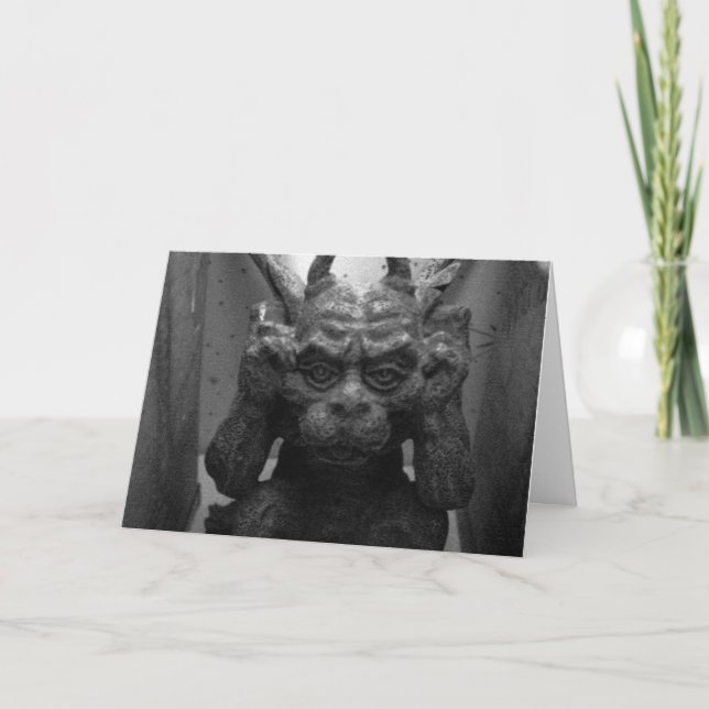 Carte d'Halloween Gargoyle (Devant)