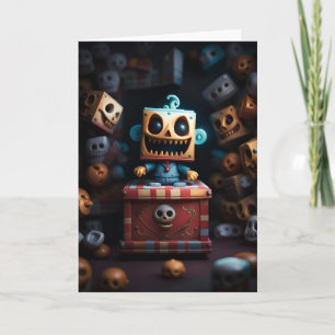 Carte d'Halloween Jack-in-a-Box éffrayante