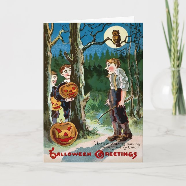Carte d'Halloween Jack o' Lantern (Devant)
