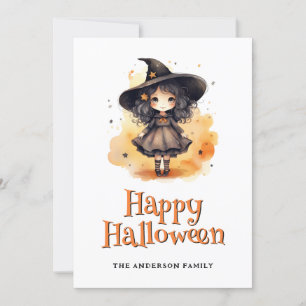 Carte d'Halloween joyeuse pour les Citrouilles sor