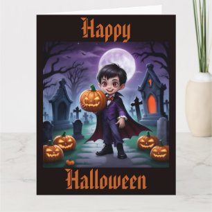 Carte d'Halloween Little Vampire
