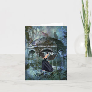 Carte d'Halloween pour fille perverse