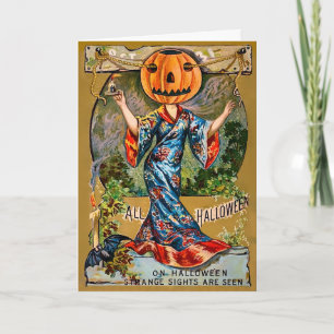 Carte d'Halloween Retro Strights