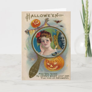 Carte d'Halloween Victorienne déplaisante