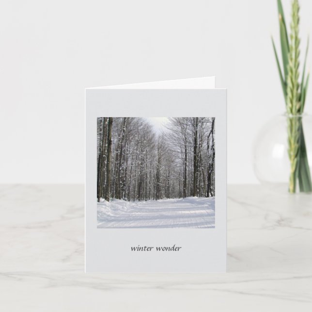 Carte d'hiver Wonder (Devant)