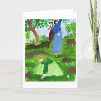 Carte d'hommage impressionniste