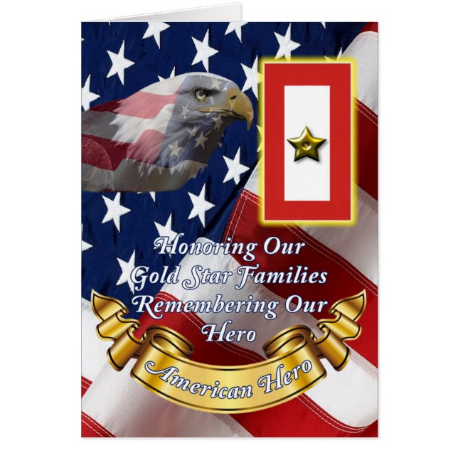 Carte d'honneur Gold Star (Devant)