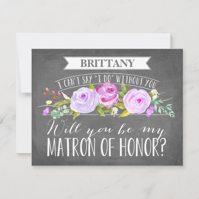 Carte d'honneur Matron| Porte-parole (Devant)
