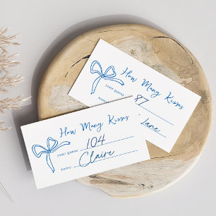 Carte d'hôte Dolce Vita Fête des mariées Kisses