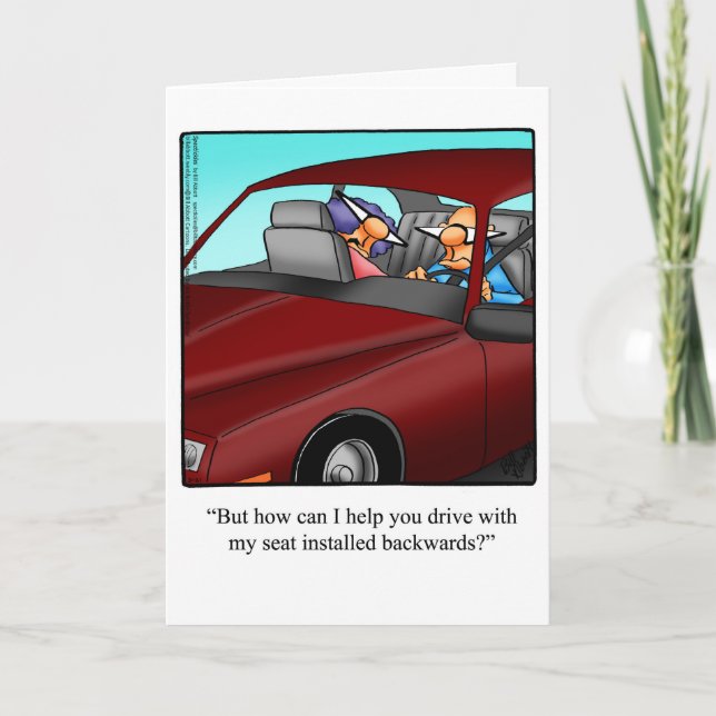 Carte d'humour drôle d'anniversaire de mariage pou (Devant)