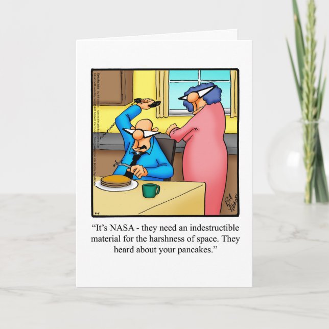 Carte d'humour pour anniversaire de mariage pour e (Devant)