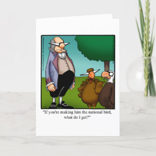 Carte d'Humour Thanksgiving personnalisable