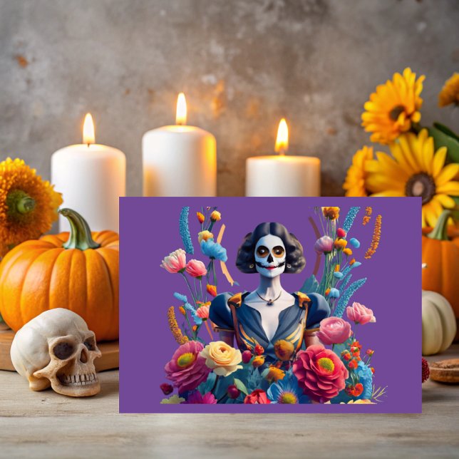 Carte Día de los Muertos, celebración de amor y recuerdo (Créateur téléchargé)