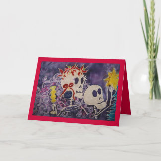 Carte Dia de los Muertos Christmas Poins… - Customisé