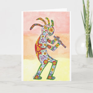Carte Dia de Los Muertos Kokopelli
