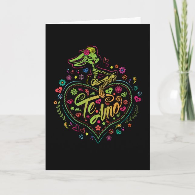 Carte Día De Los Muertos Lola Bunny "Te Amo" (Devant)