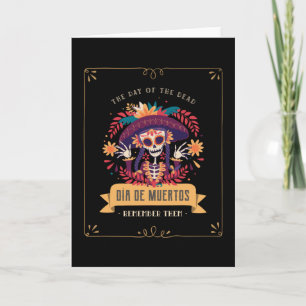 Carte Dia de muertos day of the dead