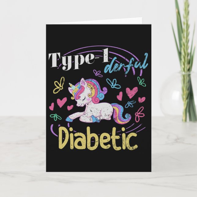Carte Diabète T1d dérivée de type 1 (Devant)