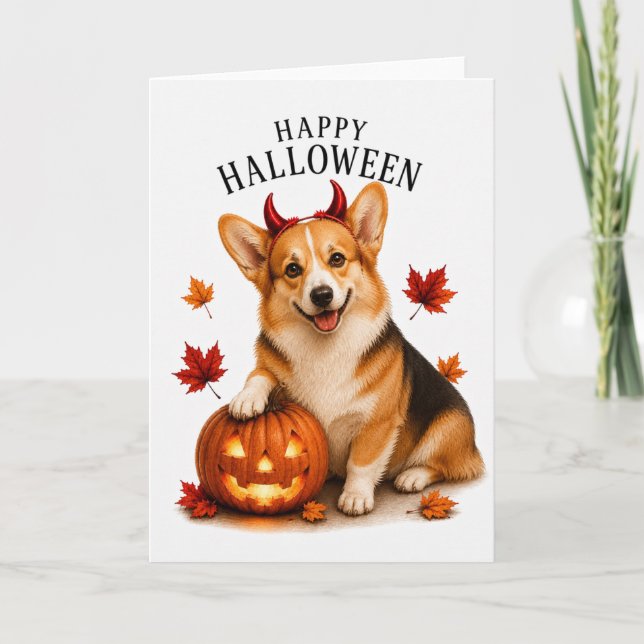 Carte Diable Pembroke Welsh Corgi (Devant)