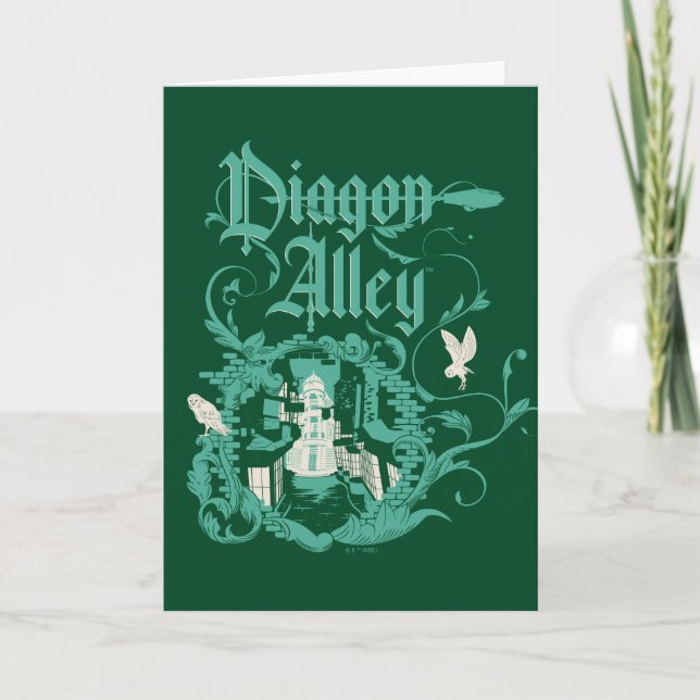 Carte DIAGON ALLEY™ Graphique Vintage (Devant)