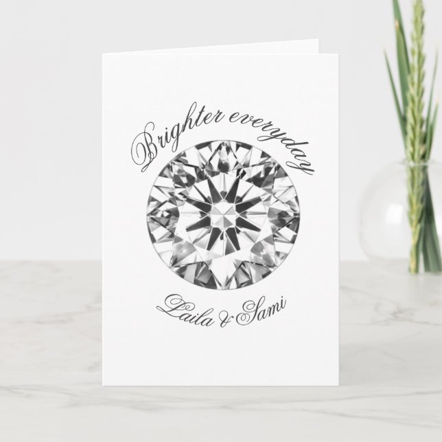 Carte Diamant Classique Rond Ensemble plus brillant 2026 (Devant)