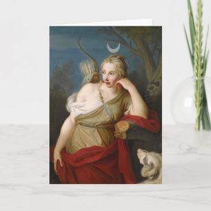Carte Diana, déesse de la chasse   Pietro Rotari