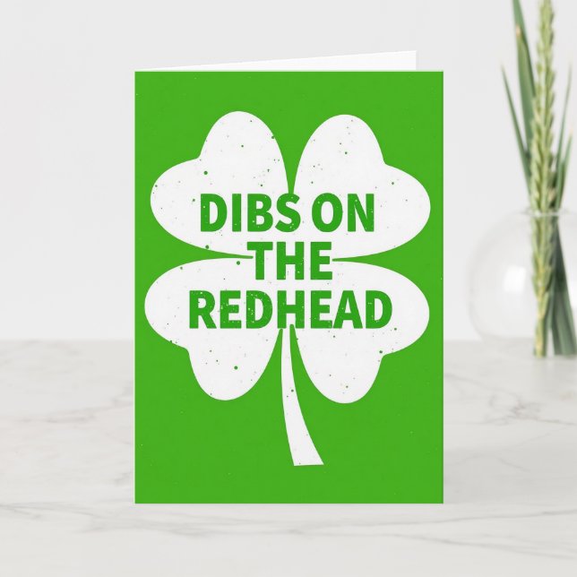 Carte Dibs On The Redhead Luck Card (Devant)