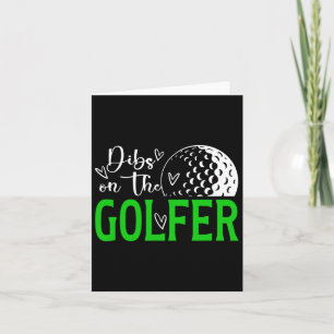 Carte Dibs Sur La Femme De Golf Épouse De Golf D'Un Joue