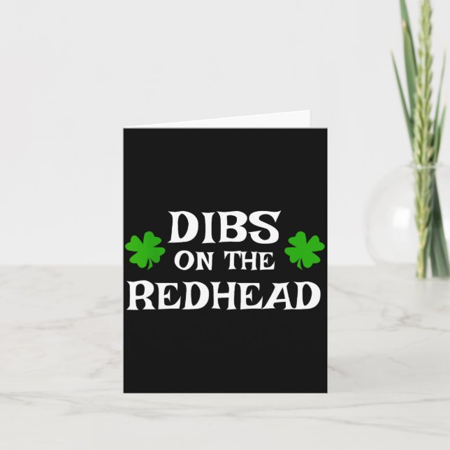 Carte Dibs Sur La Rousse Drôle De Saint-Patrick Irlandai (Devant)