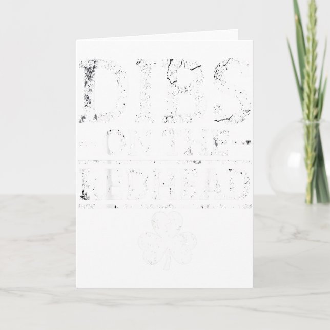 Carte Dibs Sur La Rousse St Patricks Day Hommes Femmes S (Devant)