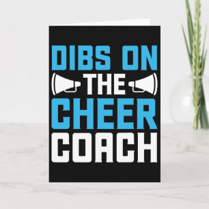 Carte Dibs sur l'entraîneur de Cheer - Cheerleader Cheer