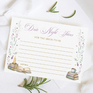 Carte d'idées de soirée en amoureux pour une douch
