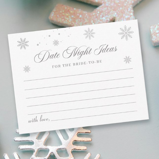 Carte d'idées pour une soirée de mariage hivernal  (Créateur téléchargé)