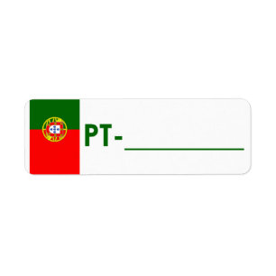 Carte d'identité de poste Étiquette Portugal "Styl