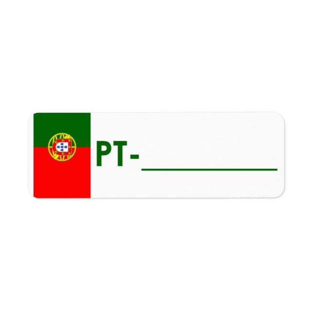 Carte d'identité de poste Étiquette Portugal "Styl (Devant)