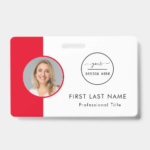 Carte d'identité du personnel   Badge photo avec l