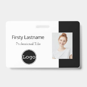 Carte d'identité du personnel Badge photo avec l
