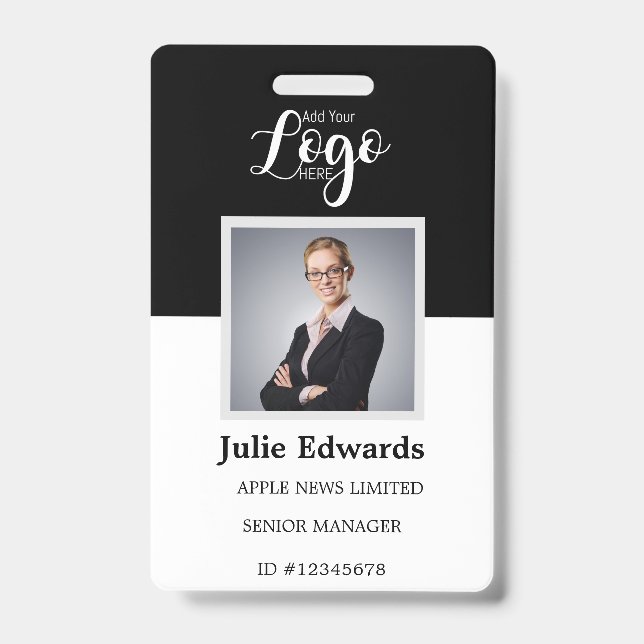 Carte d'identité et badge de sécurité personnalisé (Avant)