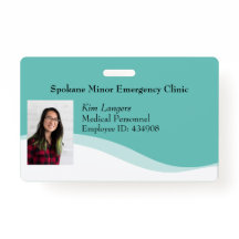 Carte d'identité horizontale Lanyard Badge génériq