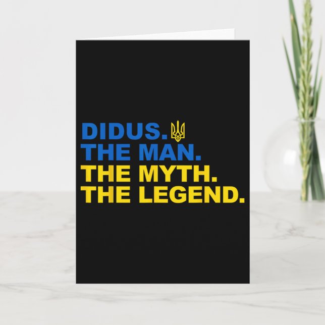 Carte Didus Fier Ukrenien Papy Fête des Pères Trident (Devant)