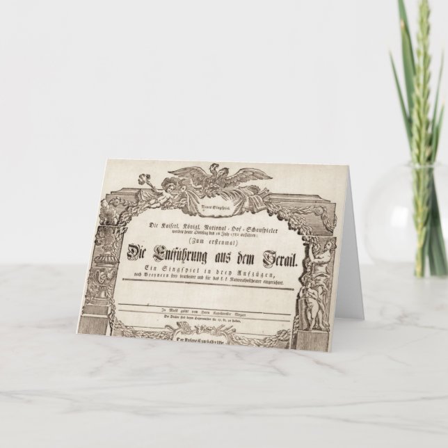 Carte Die Entführung aus dem Serail (Mozart) (Devant)