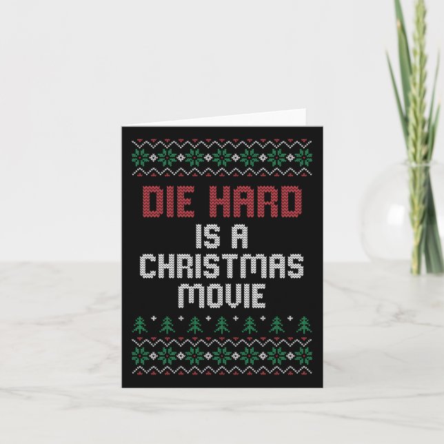 Carte Die Hard EST un film de Noël (Devant)
