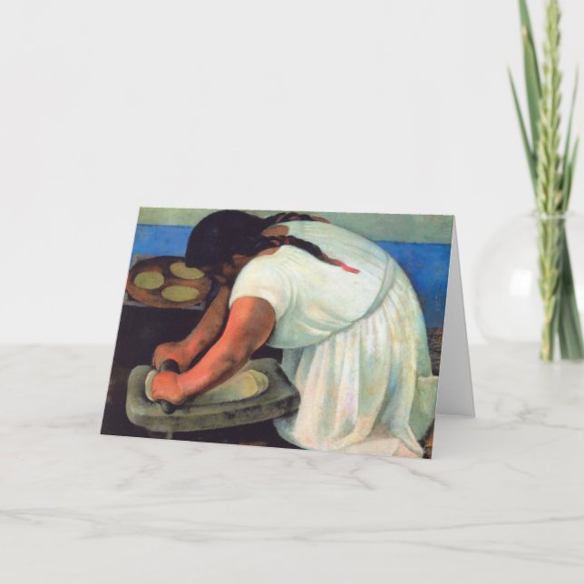 Carte Diego Rivera  - La Molendera, 1923 (Devant)