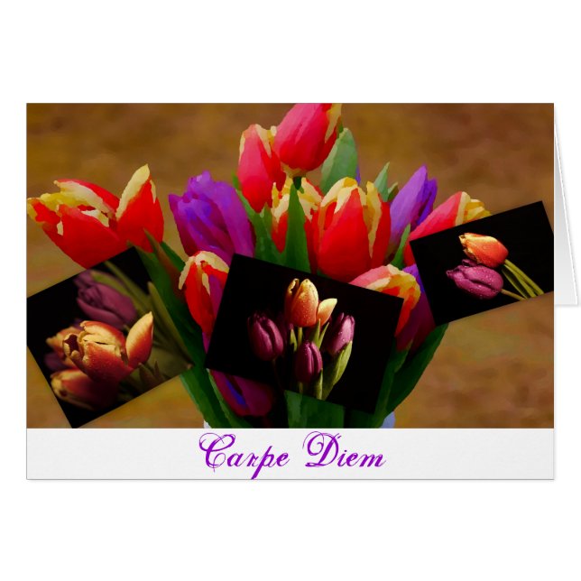 Carte Diem Love-Carpe Tulip (Devant horizontal)
