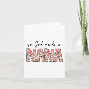 Carte Dieu A Fait Un Fleur sauvage Floral Nana De Joyeus