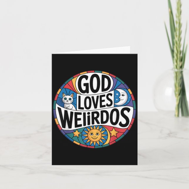 Carte Dieu aime les originaux (Devant)
