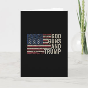 Carte Dieu Armes Et Trump - Pro Dieu Arme Drôle Républic